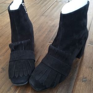 Steven Steve Madden suede block heel kelty Shooter ankle boots